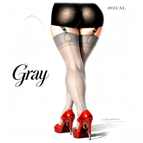 Sexy transparente nahtnylons - transparente,