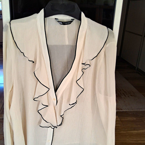 Zara bluse creme - zara, xl