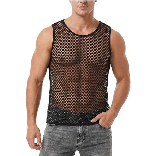 Herren netzshirt mesh tank - herren,