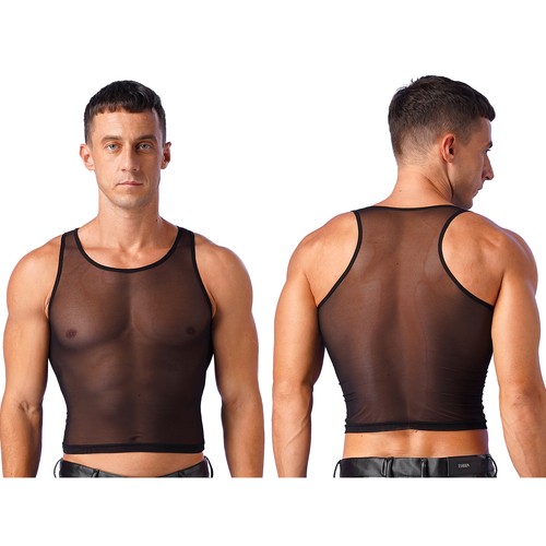 Herren durchsichtige tank - herren,