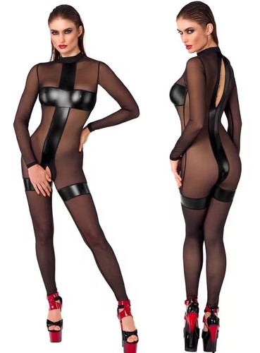 Noir handmade netz wetlook - noir,
