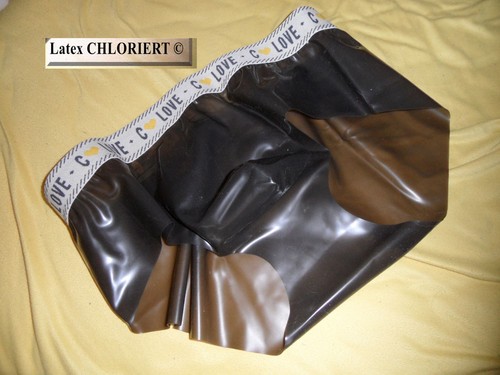 Latex shorts chloriert - latex,