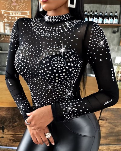 Bodysuit body strass string - strass,