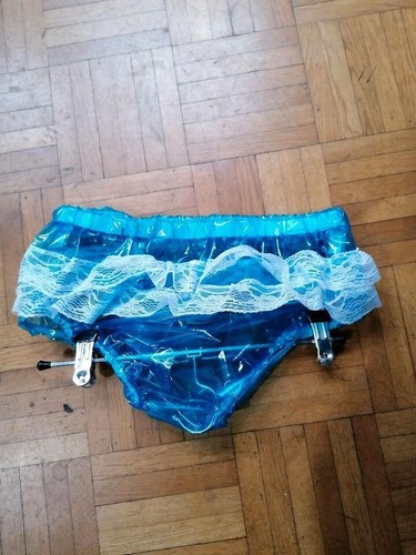 Pvc slip blau transparent - blau,