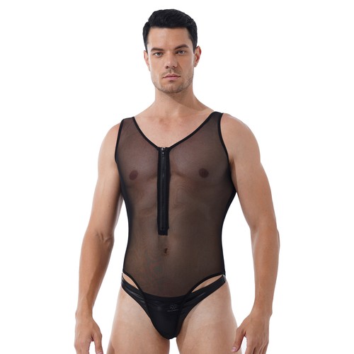 Herren bodys transparent - herren,