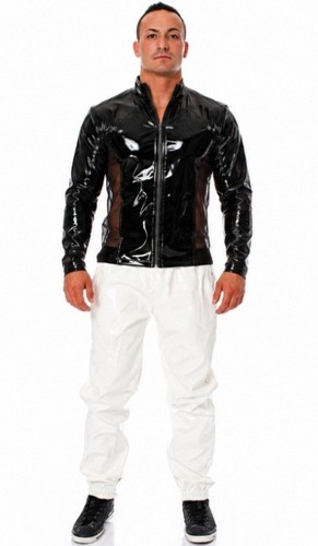 Herren lack hemd vinyl - lack,