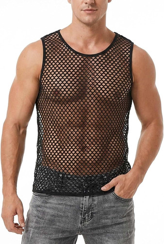 Herren netzshirt mesh - netzshirt, tank